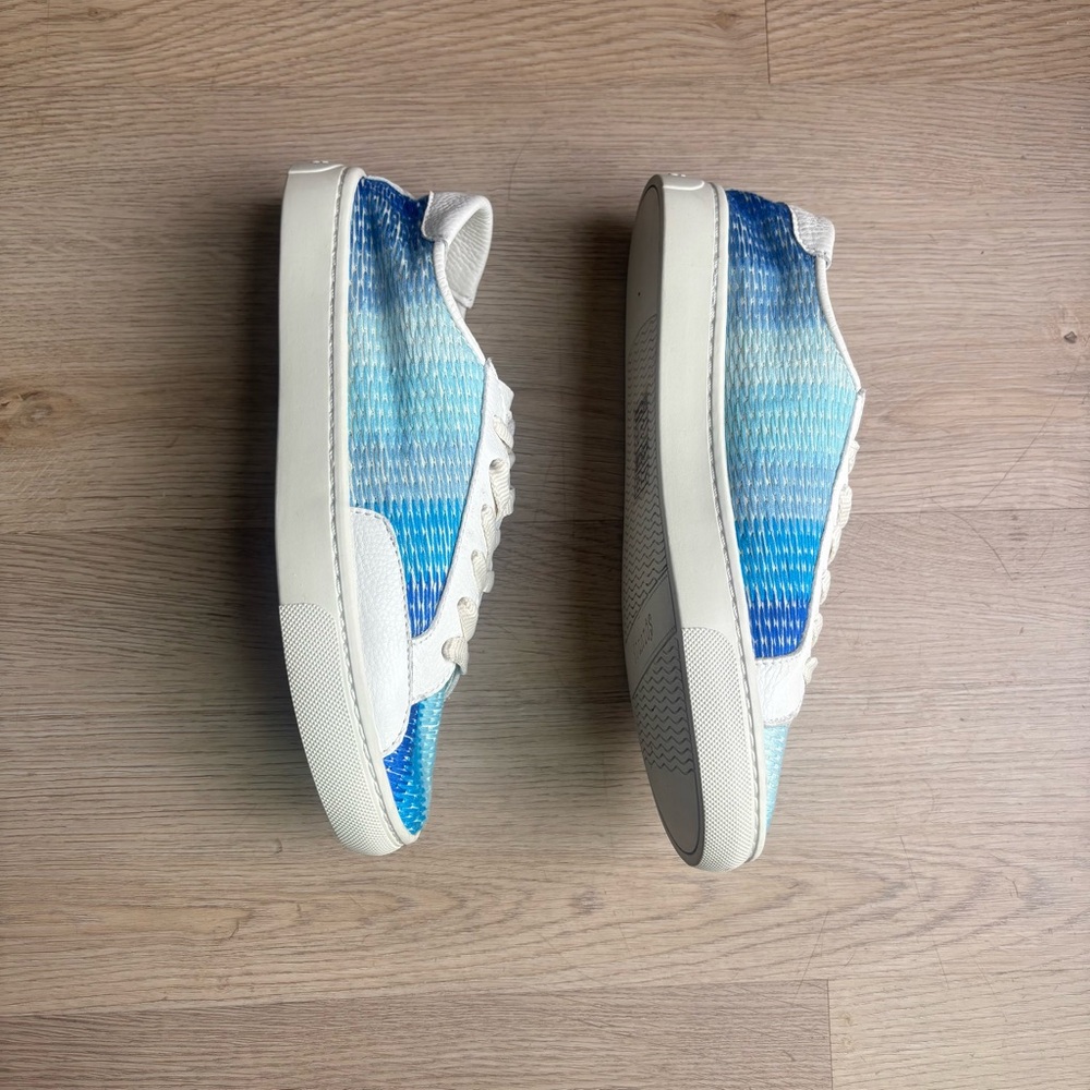 Soludos Ombré Ibiza Embroidered Sneaker Blue Size 7 - Picture 5 of 7